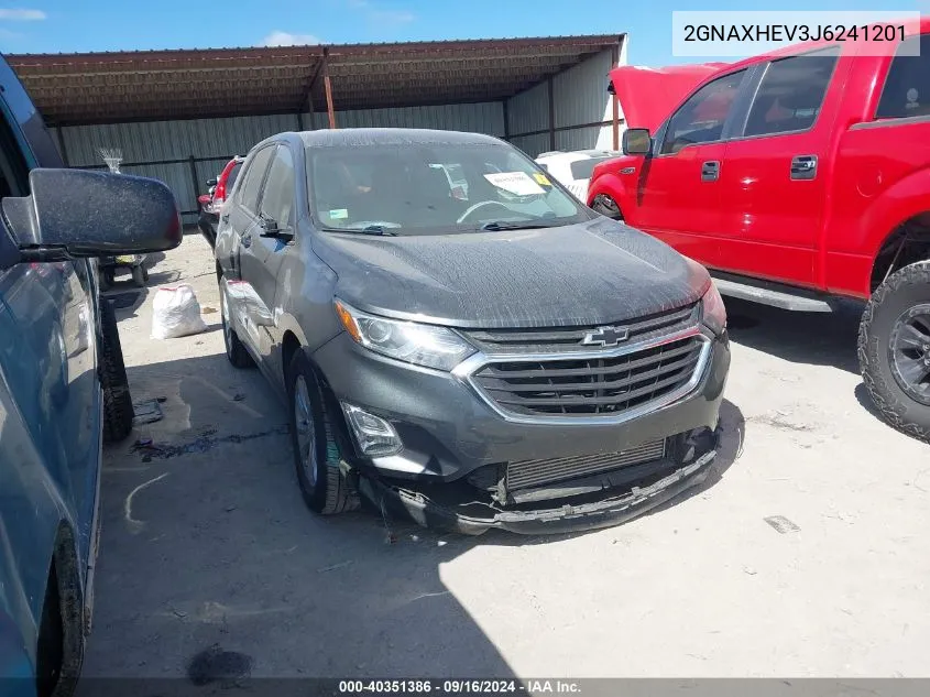 2018 Chevrolet Equinox Ls VIN: 2GNAXHEV3J6241201 Lot: 40351386