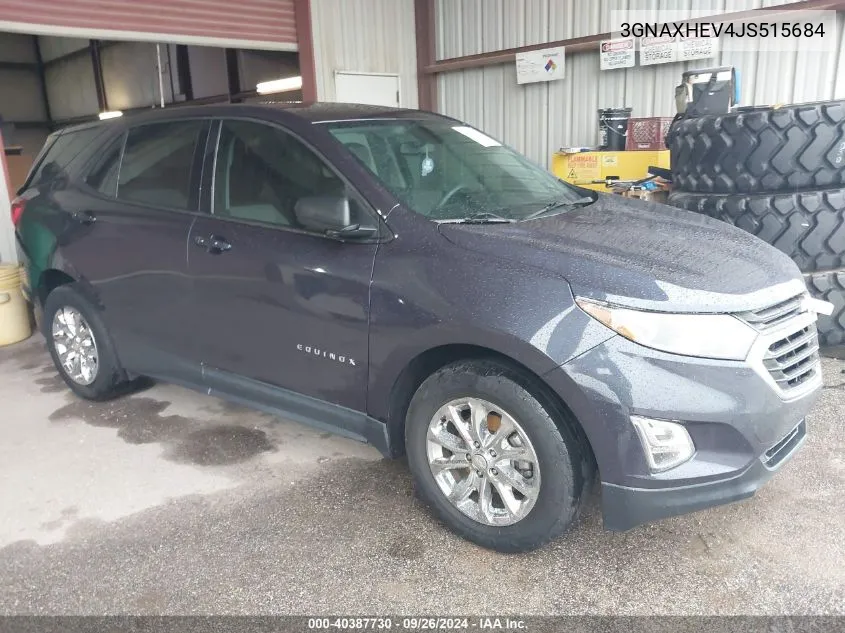 2018 Chevrolet Equinox Ls VIN: 3GNAXHEV4JS515684 Lot: 40387730