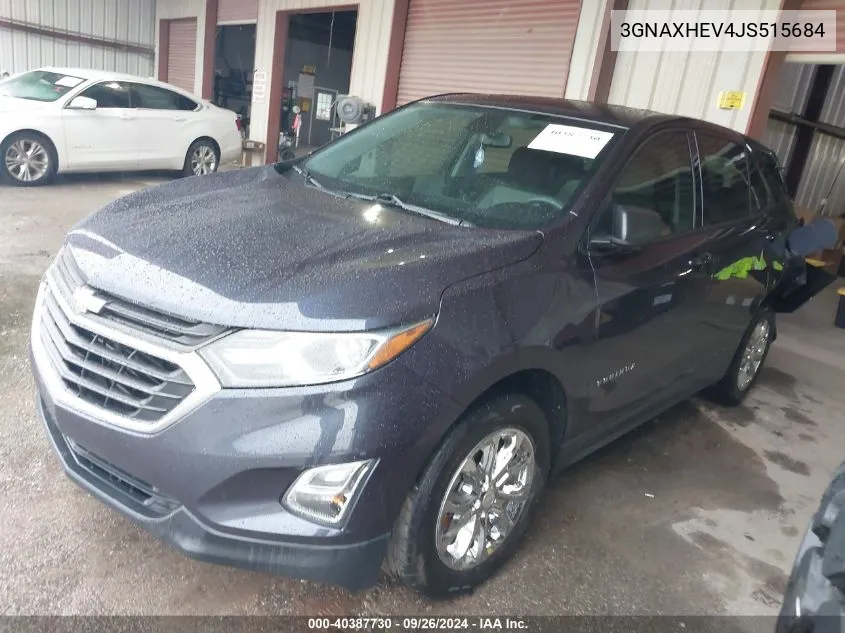 2018 Chevrolet Equinox Ls VIN: 3GNAXHEV4JS515684 Lot: 40387730