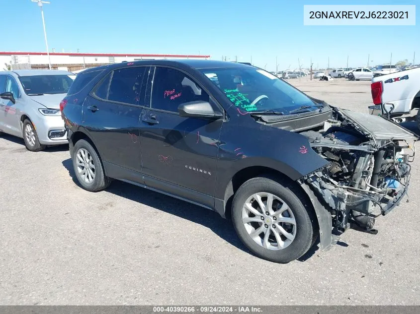 2018 Chevrolet Equinox Ls VIN: 2GNAXREV2J6223021 Lot: 40390266