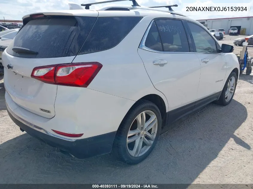 2GNAXNEX0J6153934 2018 Chevrolet Equinox Premier