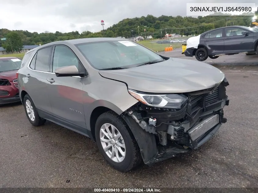 2018 Chevrolet Equinox Lt VIN: 3GNAXJEV1JS645980 Lot: 40409410