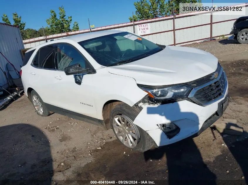 2018 Chevrolet Equinox Lt VIN: 3GNAXSEVXJS581282 Lot: 40410448