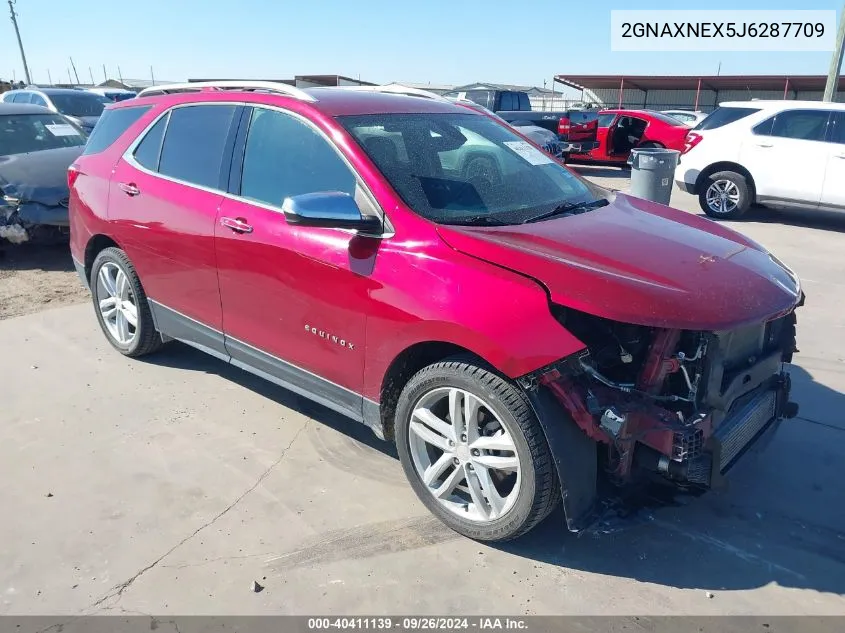 2018 Chevrolet Equinox Premier VIN: 2GNAXNEX5J6287709 Lot: 40411139