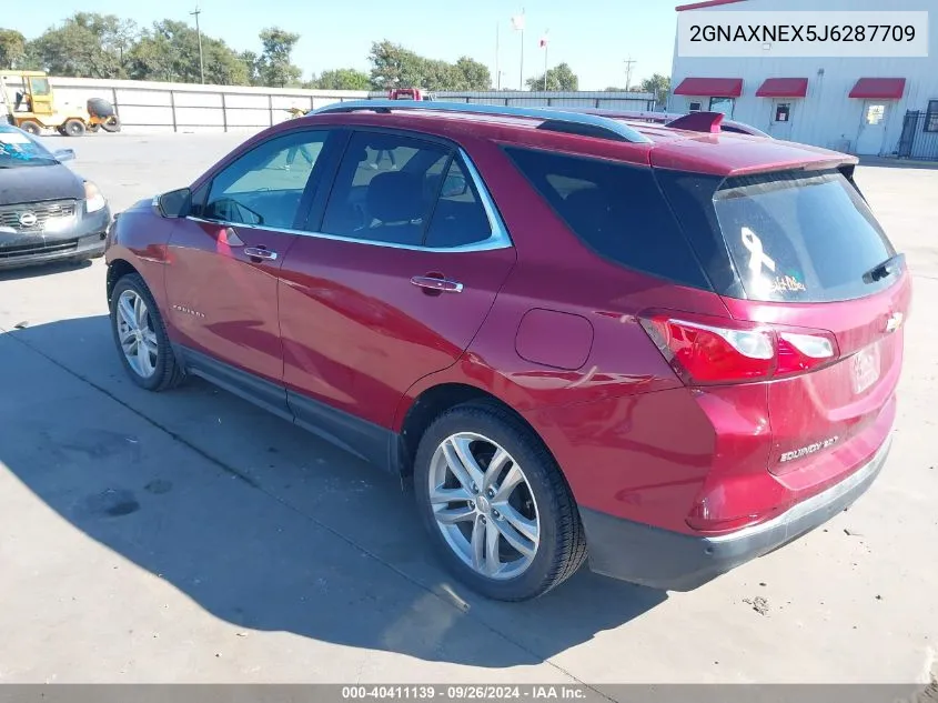 2018 Chevrolet Equinox Premier VIN: 2GNAXNEX5J6287709 Lot: 40411139