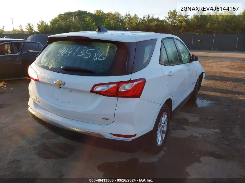 2018 Chevrolet Equinox Ls VIN: 2GNAXREV4J6144157 Lot: 40413586