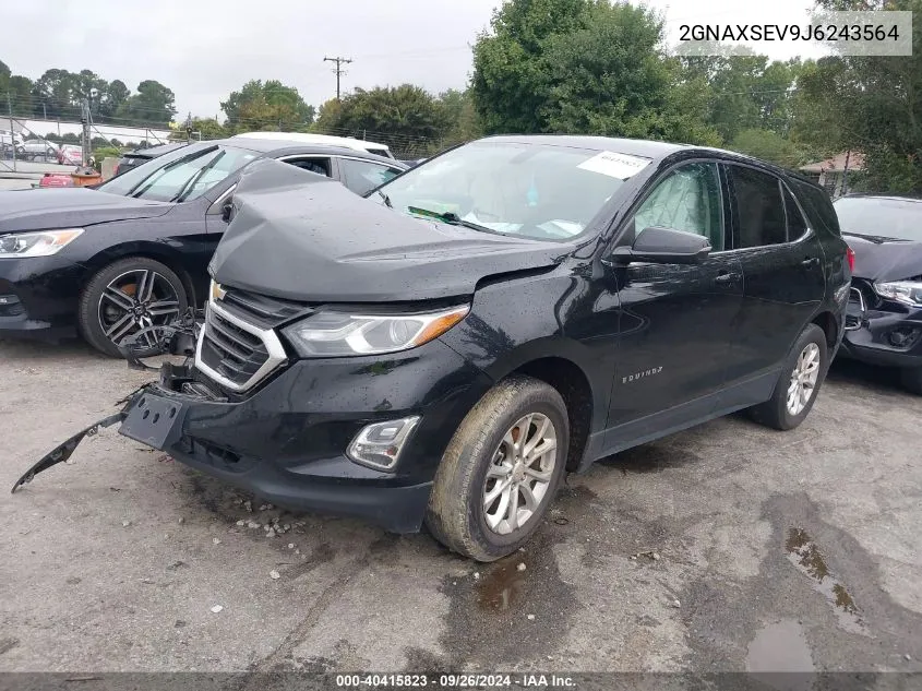 2018 Chevrolet Equinox Lt VIN: 2GNAXSEV9J6243564 Lot: 40415823