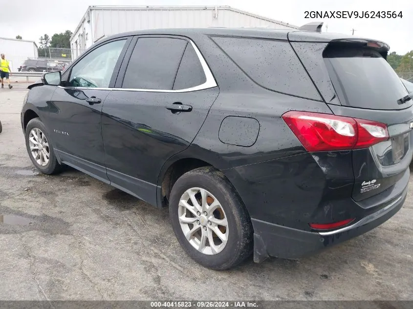 2018 Chevrolet Equinox Lt VIN: 2GNAXSEV9J6243564 Lot: 40415823