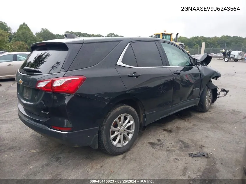 2018 Chevrolet Equinox Lt VIN: 2GNAXSEV9J6243564 Lot: 40415823