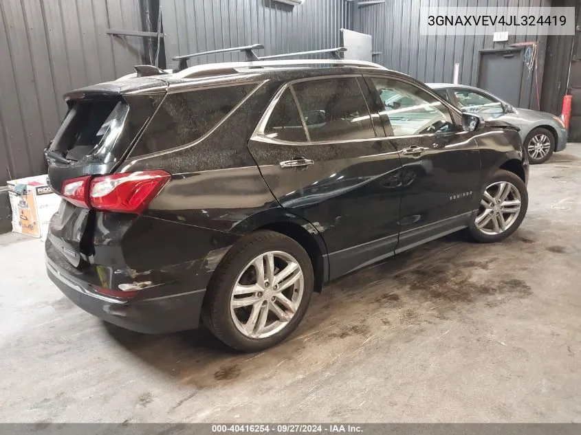 2018 Chevrolet Equinox Premier VIN: 3GNAXVEV4JL324419 Lot: 40416254