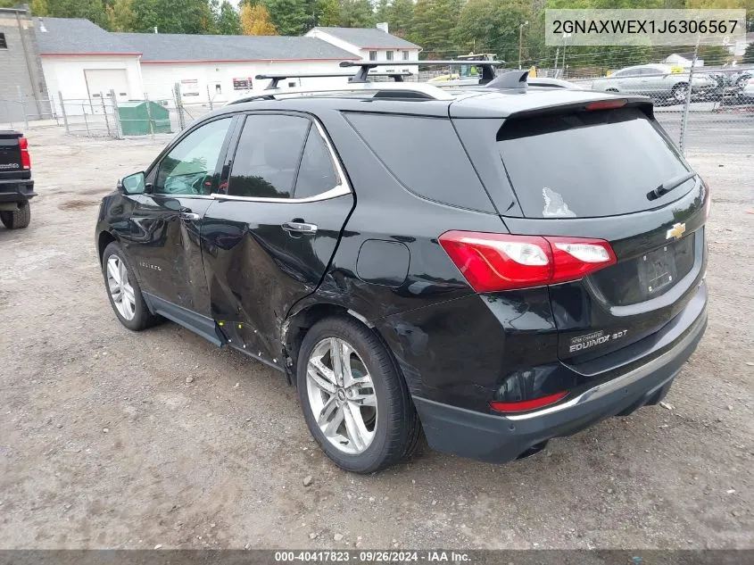 2GNAXWEX1J6306567 2018 Chevrolet Equinox Premier