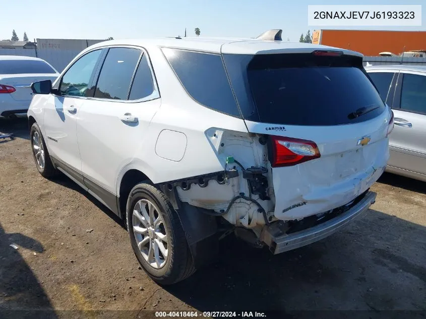 2GNAXJEV7J6193323 2018 Chevrolet Equinox Lt