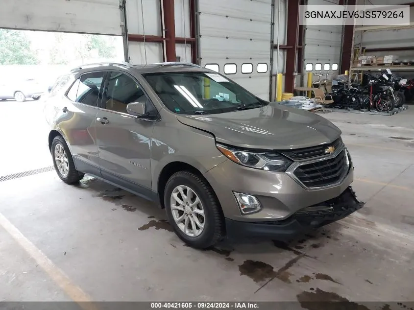 2018 Chevrolet Equinox Lt VIN: 3GNAXJEV6JS579264 Lot: 40421605