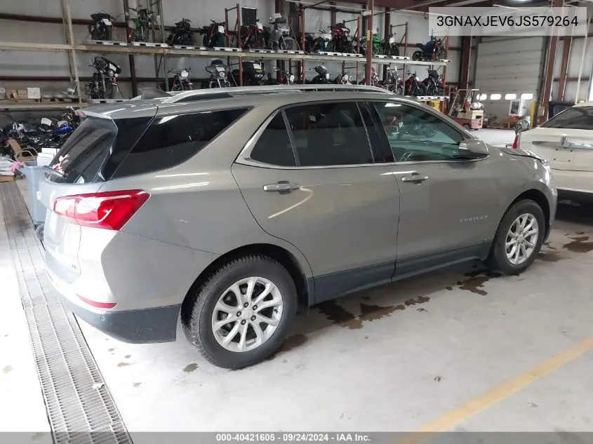 2018 Chevrolet Equinox Lt VIN: 3GNAXJEV6JS579264 Lot: 40421605