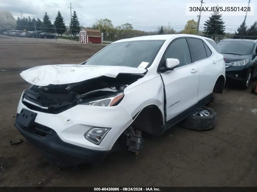 2018 Chevrolet Equinox Lt VIN: 3GNAXJEV5JS501428 Lot: 40430096