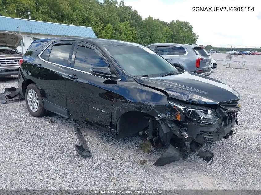 2GNAXJEV2J6305154 2018 Chevrolet Equinox Lt