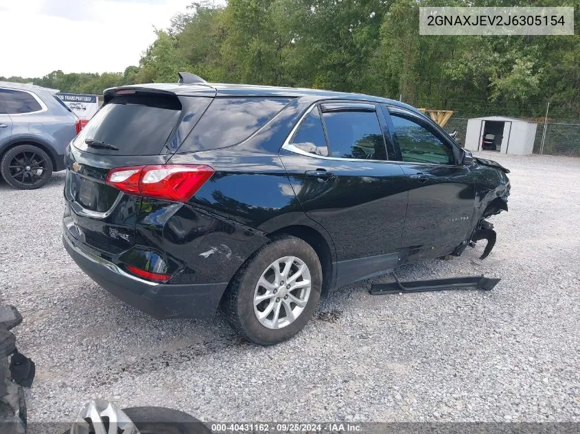 2018 Chevrolet Equinox Lt VIN: 2GNAXJEV2J6305154 Lot: 40431162