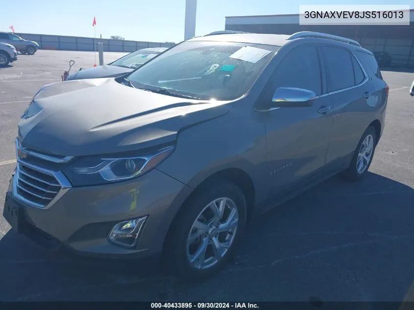 2018 Chevrolet Equinox Premier VIN: 3GNAXVEV8JS516013 Lot: 40433895