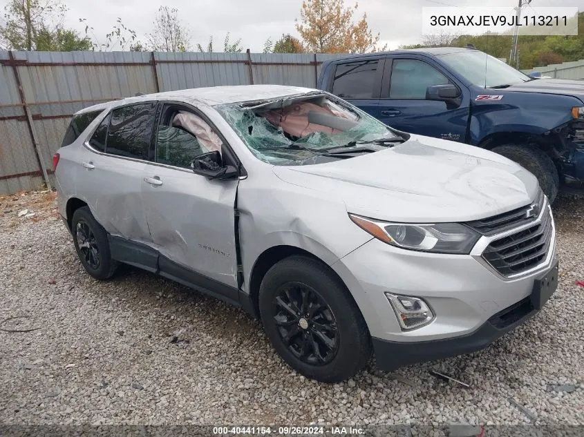 2018 Chevrolet Equinox Lt VIN: 3GNAXJEV9JL113211 Lot: 40441154