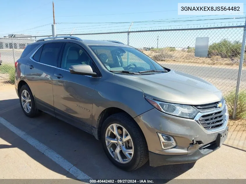 2018 Chevrolet Equinox Lt VIN: 3GNAXKEX8JS564482 Lot: 40442482