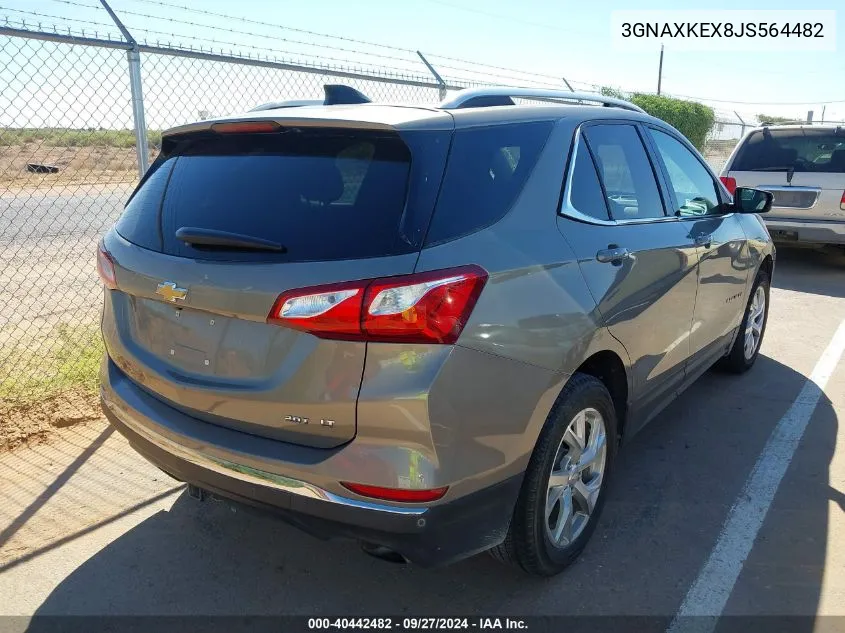 2018 Chevrolet Equinox Lt VIN: 3GNAXKEX8JS564482 Lot: 40442482