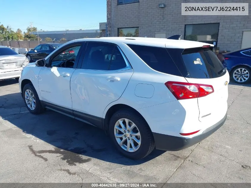 2GNAXSEV7J6224415 2018 Chevrolet Equinox Lt