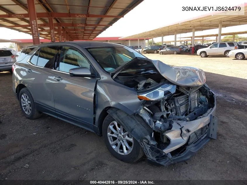 2018 Chevrolet Equinox Lt VIN: 3GNAXJEV1JS624479 Lot: 40442816