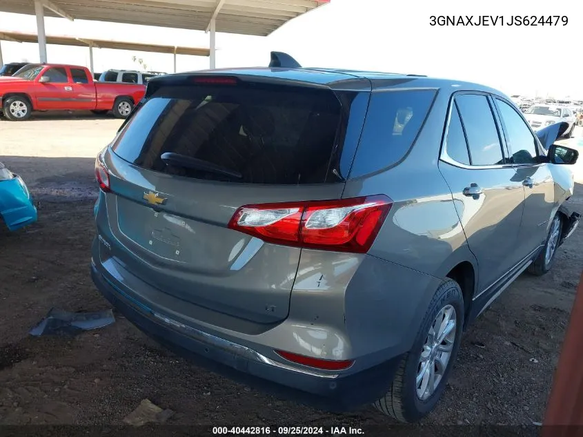 2018 Chevrolet Equinox Lt VIN: 3GNAXJEV1JS624479 Lot: 40442816