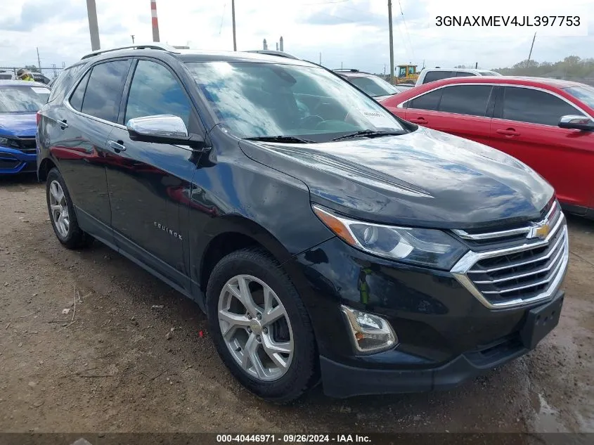 3GNAXMEV4JL397753 2018 Chevrolet Equinox Premier