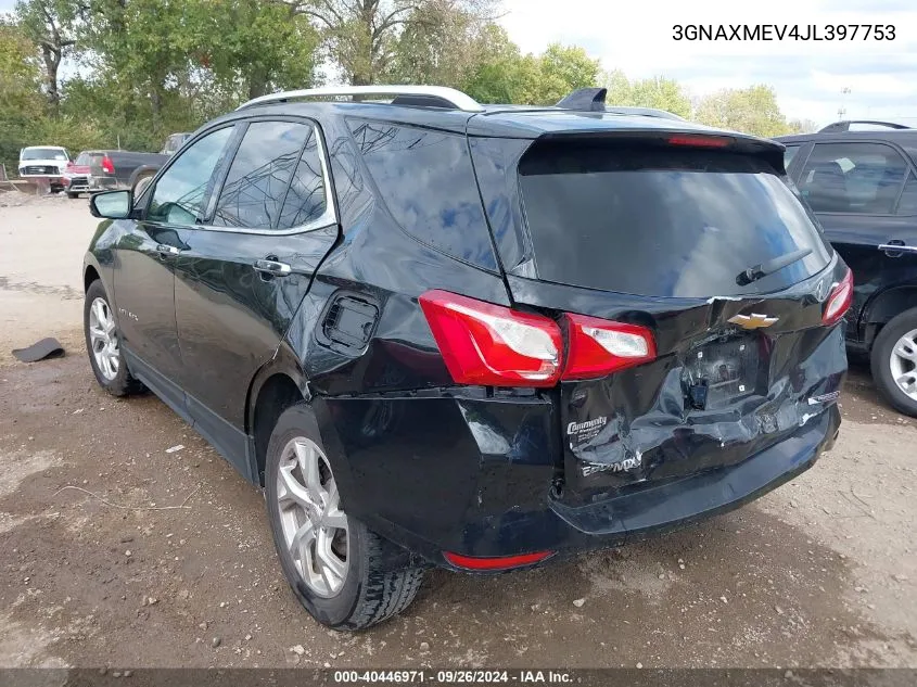 2018 Chevrolet Equinox Premier VIN: 3GNAXMEV4JL397753 Lot: 40446971