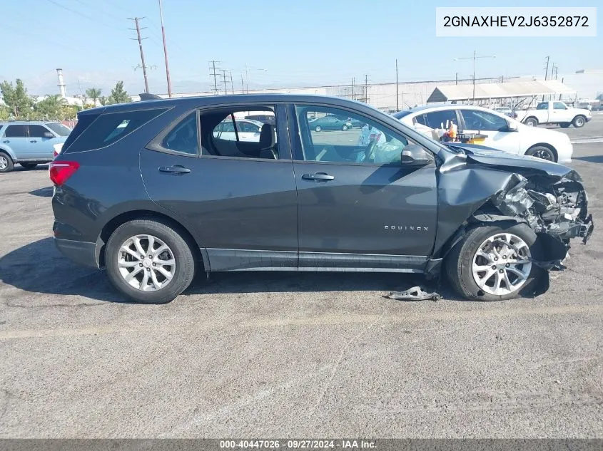 2GNAXHEV2J6352872 2018 Chevrolet Equinox Ls