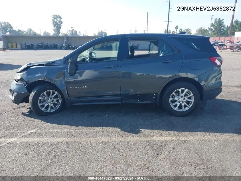 2GNAXHEV2J6352872 2018 Chevrolet Equinox Ls