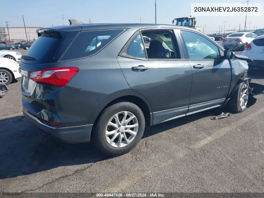 2GNAXHEV2J6352872 2018 Chevrolet Equinox Ls