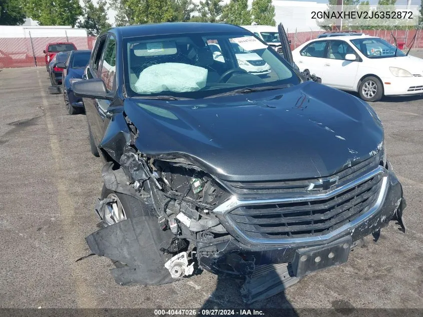 2018 Chevrolet Equinox Ls VIN: 2GNAXHEV2J6352872 Lot: 40447026