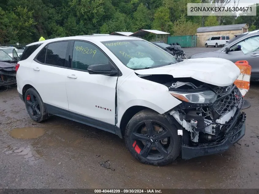 2018 Chevrolet Equinox Lt VIN: 2GNAXKEX7J6304671 Lot: 40448209