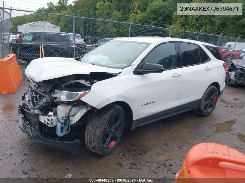 2018 Chevrolet Equinox Lt VIN: 2GNAXKEX7J6304671 Lot: 40448209