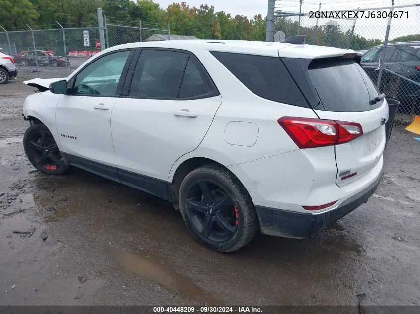 2018 Chevrolet Equinox Lt VIN: 2GNAXKEX7J6304671 Lot: 40448209