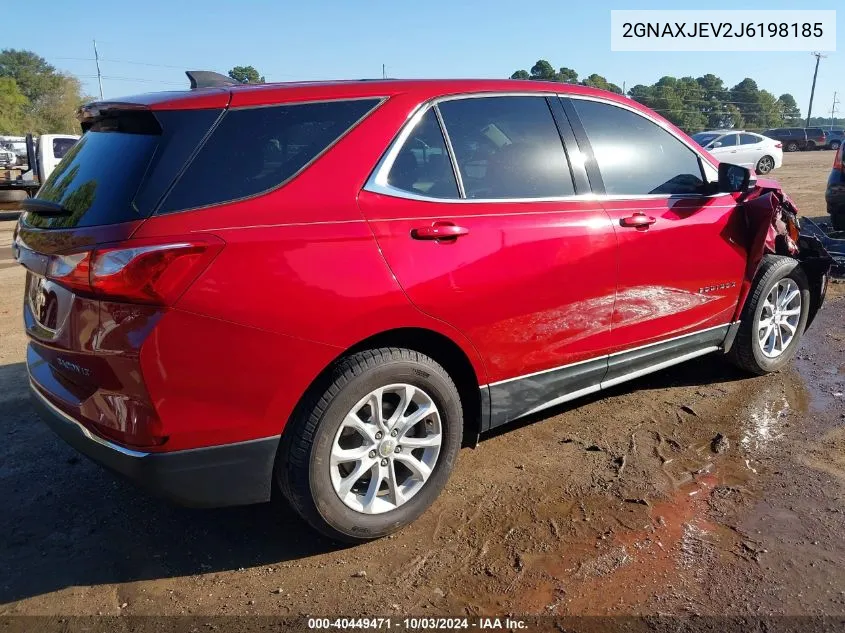 2018 Chevrolet Equinox Lt VIN: 2GNAXJEV2J6198185 Lot: 40449471