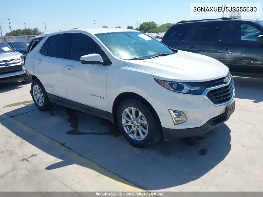 2018 Chevrolet Equinox Lt VIN: 3GNAXUEU5JS555630 Lot: 40452202