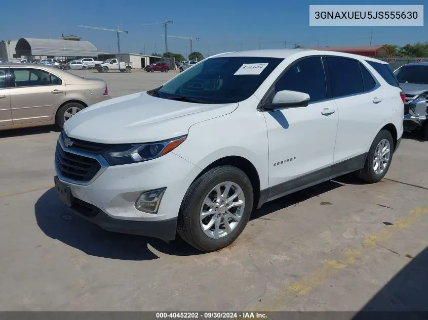 2018 Chevrolet Equinox Lt VIN: 3GNAXUEU5JS555630 Lot: 40452202