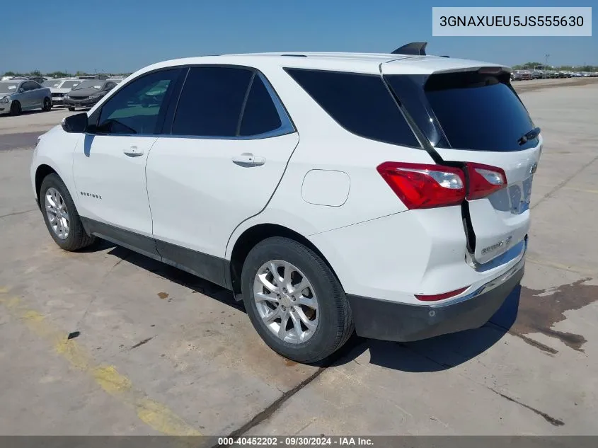 2018 Chevrolet Equinox Lt VIN: 3GNAXUEU5JS555630 Lot: 40452202