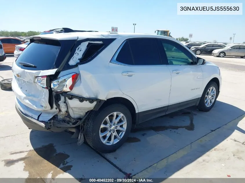 2018 Chevrolet Equinox Lt VIN: 3GNAXUEU5JS555630 Lot: 40452202