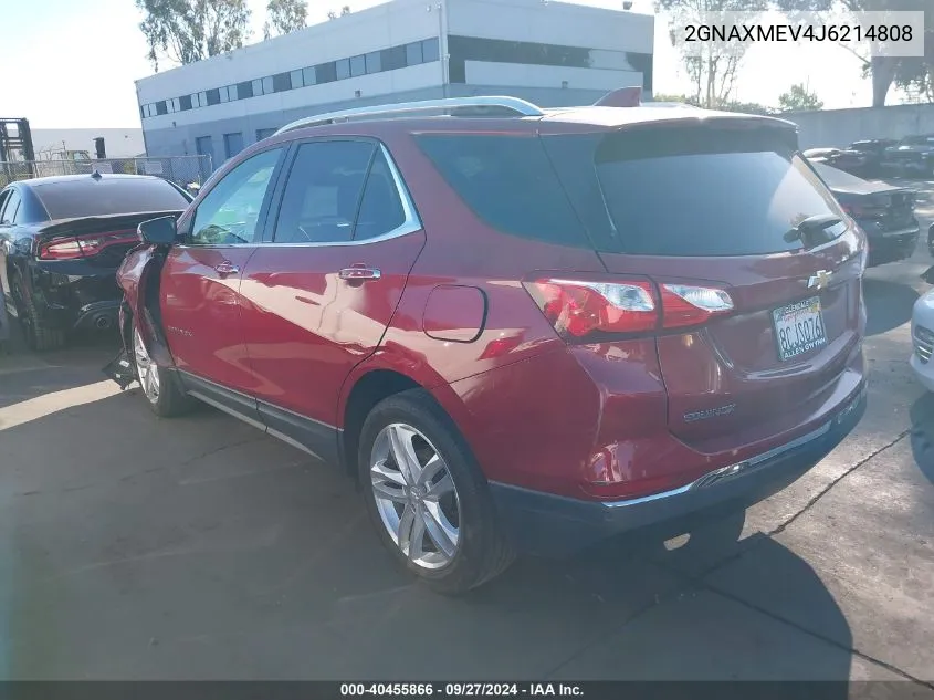 2018 Chevrolet Equinox Premier VIN: 2GNAXMEV4J6214808 Lot: 40455866