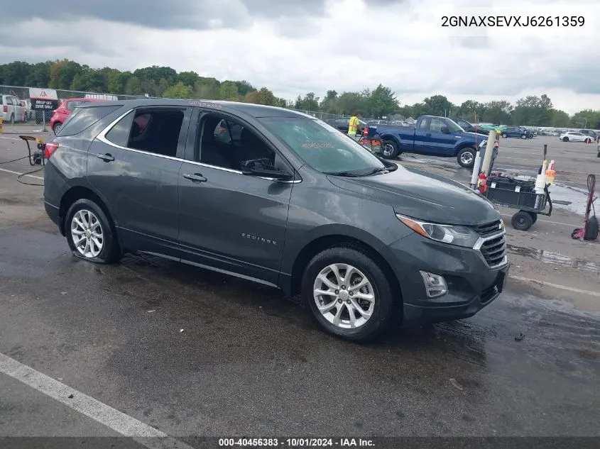 2018 Chevrolet Equinox Lt VIN: 2GNAXSEVXJ6261359 Lot: 40456383