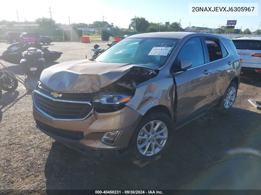 2018 Chevrolet Equinox Lt VIN: 2GNAXJEVXJ6305967 Lot: 40458231