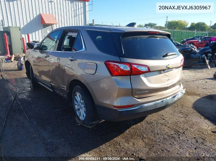 2018 Chevrolet Equinox Lt VIN: 2GNAXJEVXJ6305967 Lot: 40458231