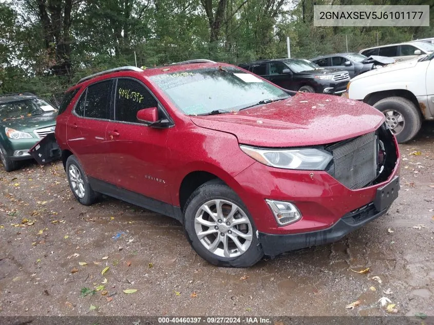 2018 Chevrolet Equinox Lt VIN: 2GNAXSEV5J6101177 Lot: 40460397