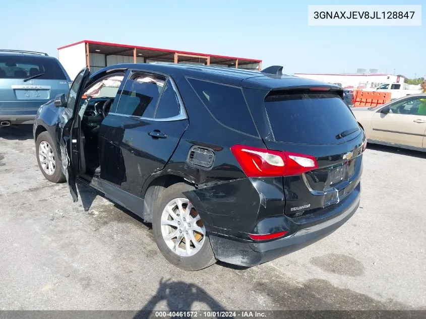 2018 Chevrolet Equinox Lt VIN: 3GNAXJEV8JL128847 Lot: 40461572