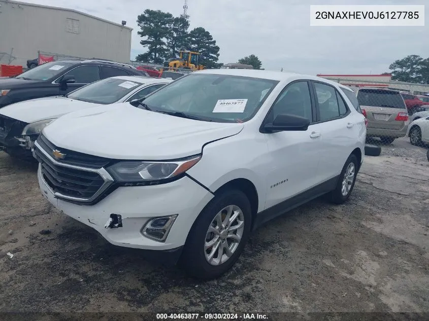 2018 Chevrolet Equinox Ls VIN: 2GNAXHEV0J6127785 Lot: 40463877