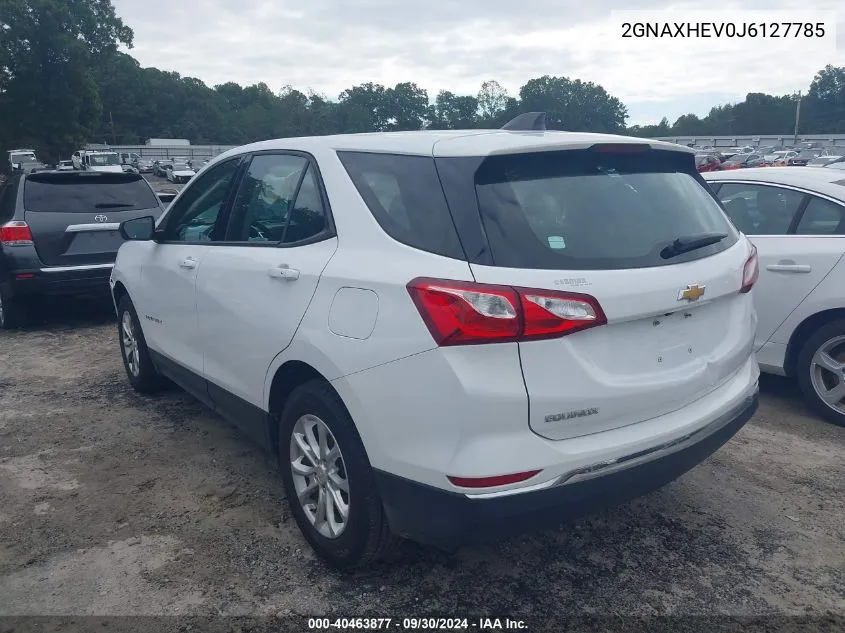 2GNAXHEV0J6127785 2018 Chevrolet Equinox Ls